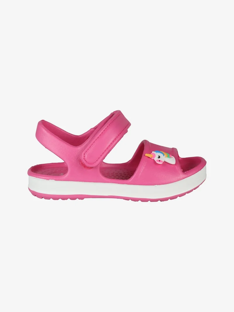Sandali da bambini in gomma con cintruino a strappo - fucsia