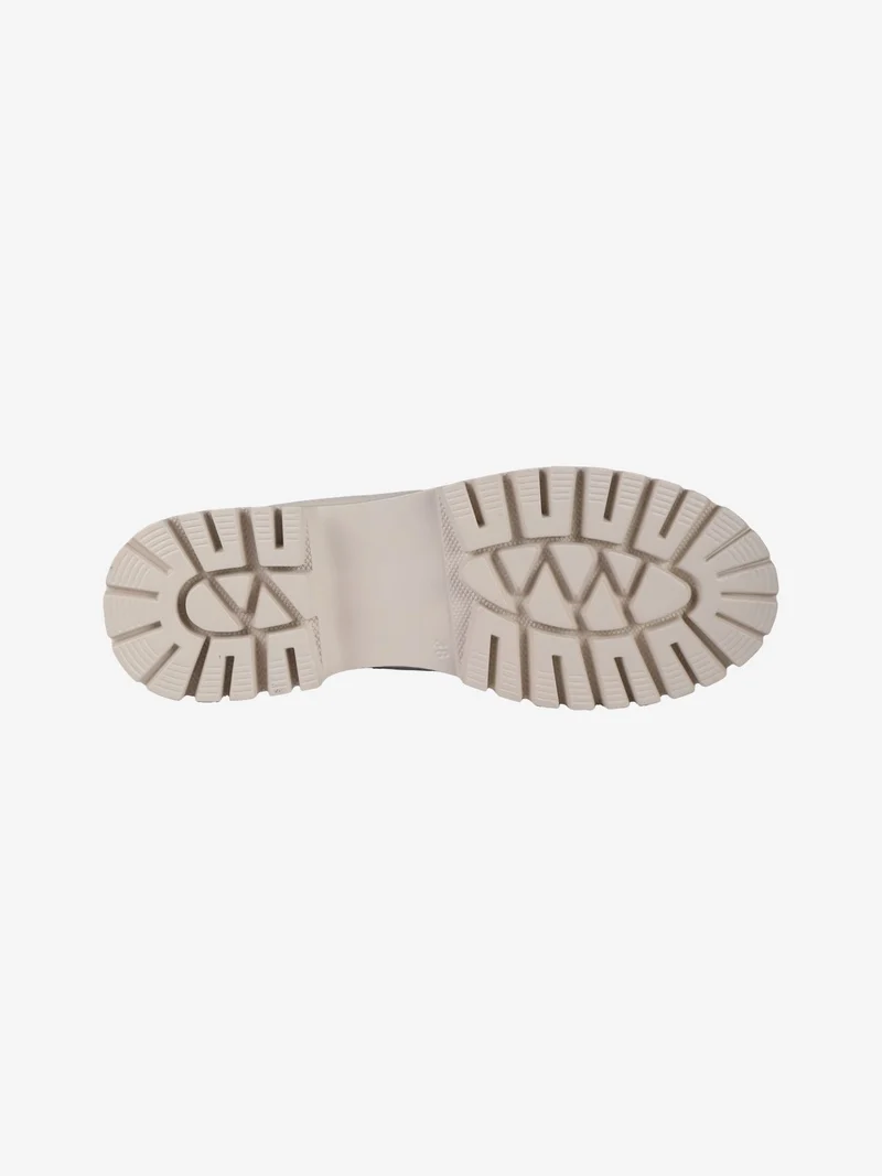 Mocassini donna con platform - beige