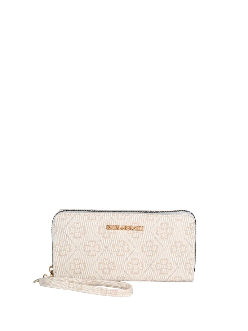 Portafoglio da donna con zip - panna