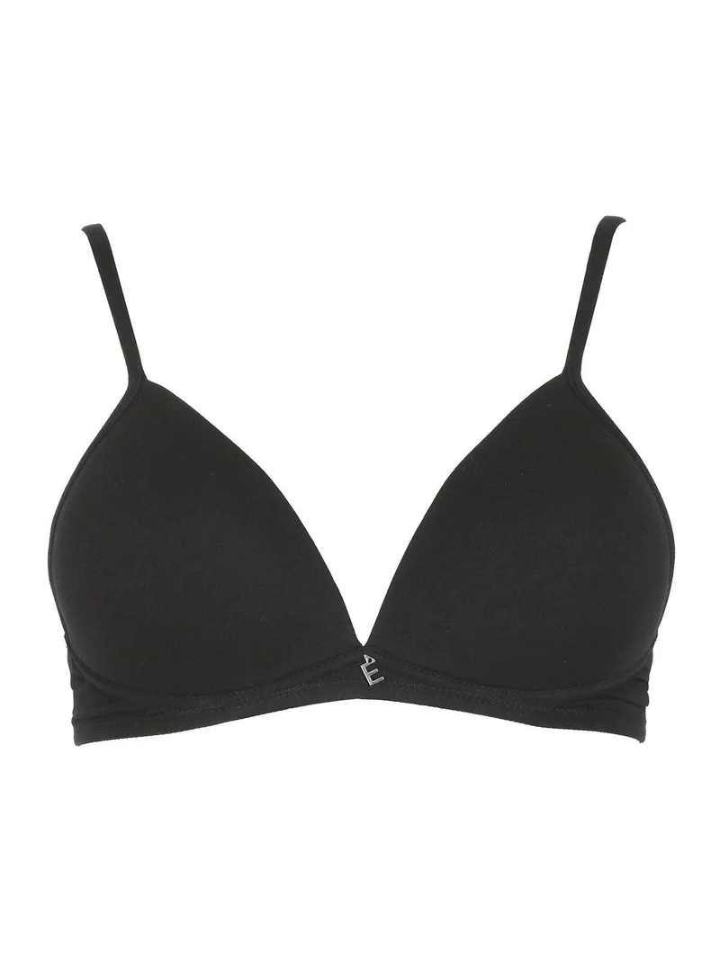 Vanessa reggiseno imbottito a triangolo in cotone COPPA B - nero