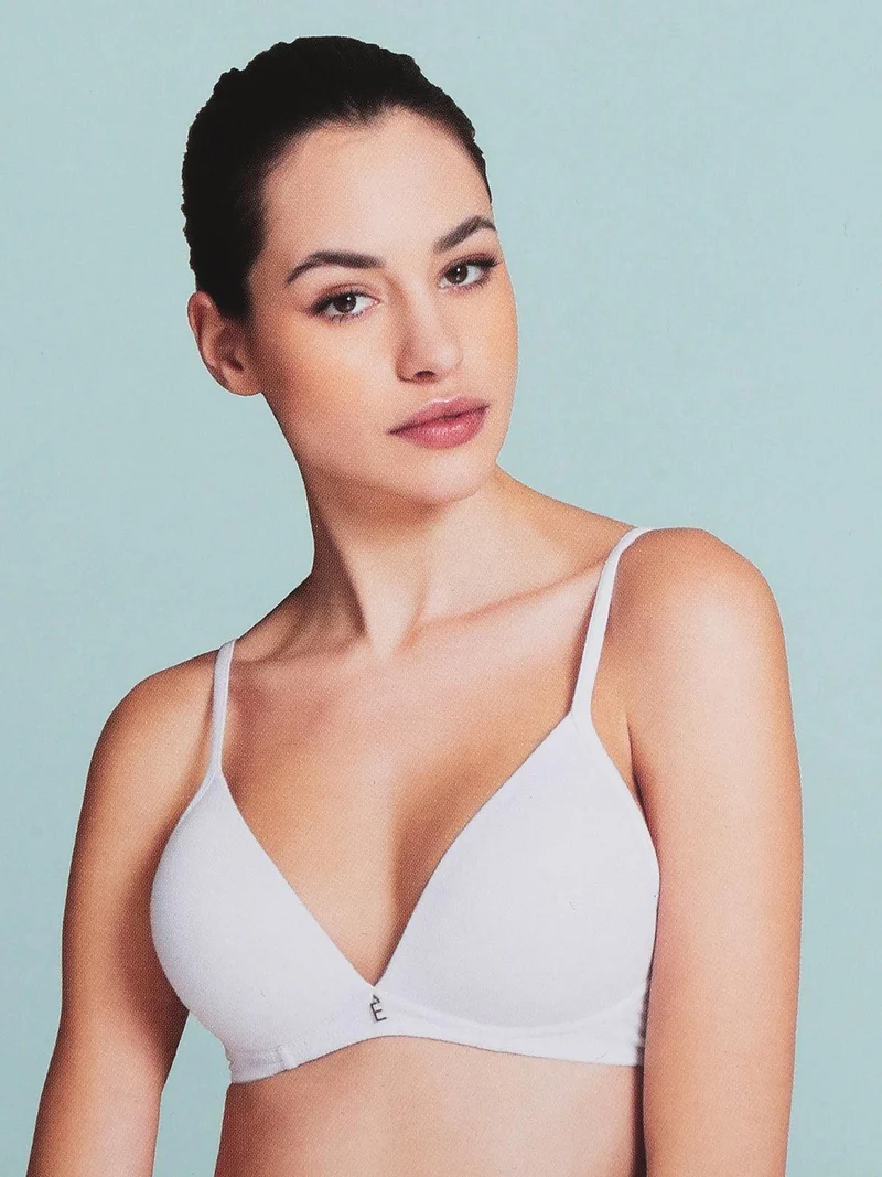 Vanessa reggiseno imbottito a triangolo in cotone COPPA B - nero