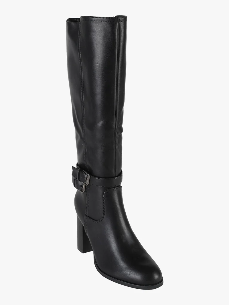 Stivali donna con tacco - nero