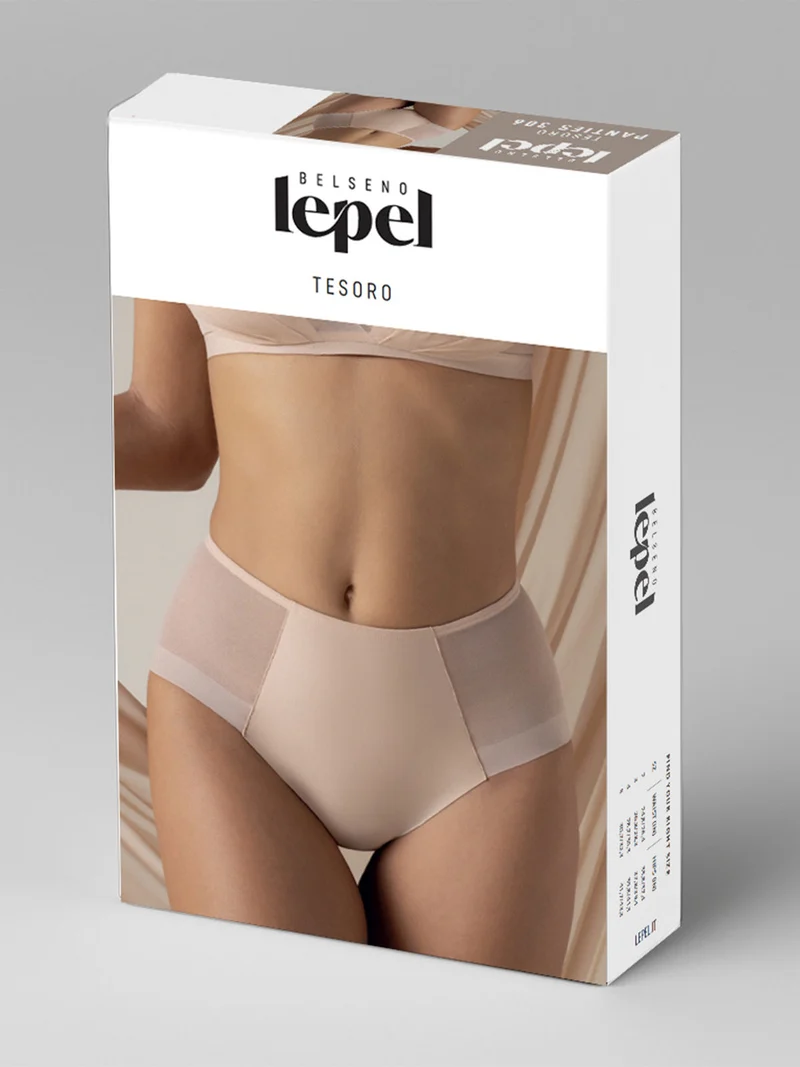 PANTIES 306 Guaina donna a vita alta - cipria