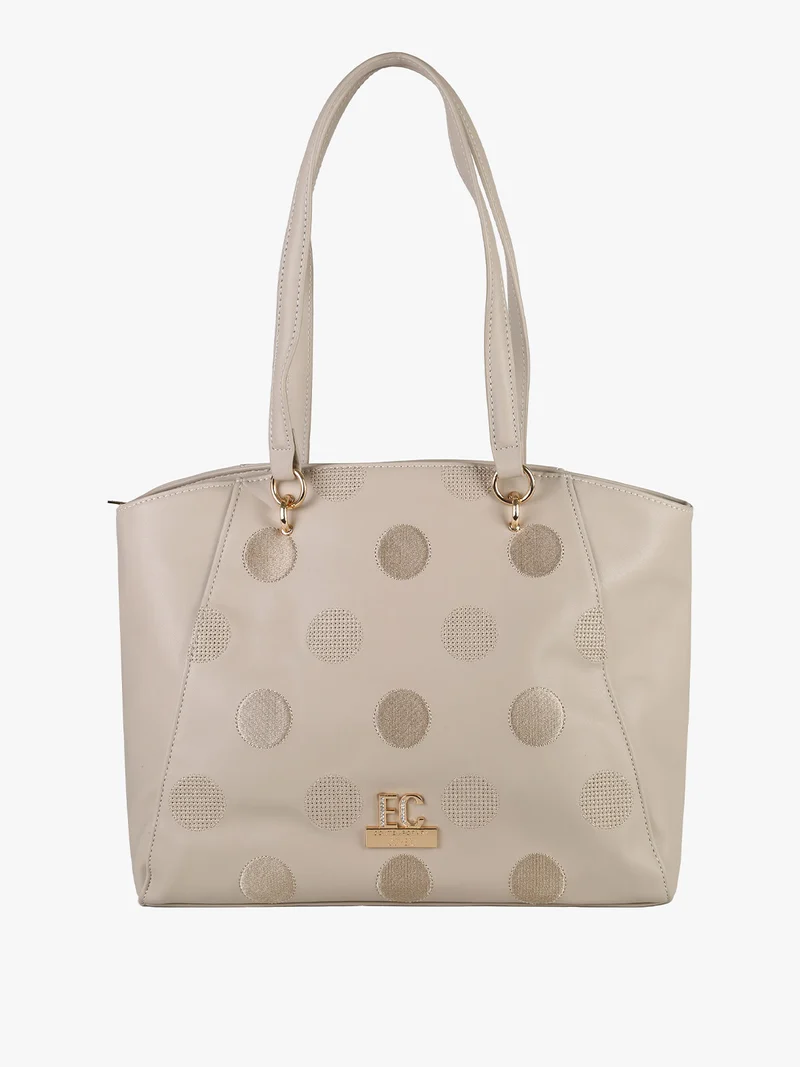 Borsa a spalla da donna in ecopelle - naturale