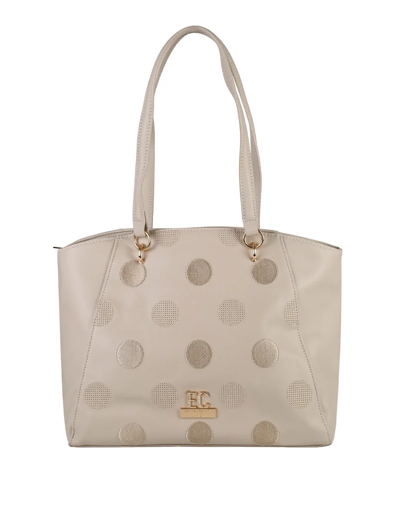 Borsa a spalla da donna in ecopelle - naturale
