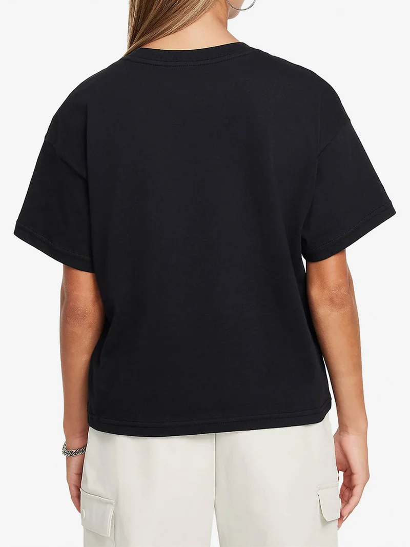 Sportswear essentials t-shirt da ragazza - nero