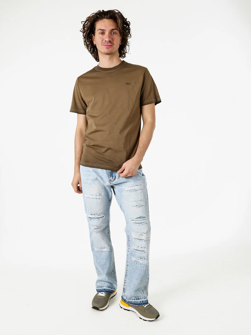 Jeans da uomo strappati con finale ampio - jeans