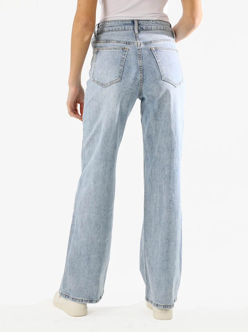 Jeans donna a gamba larga - jeans