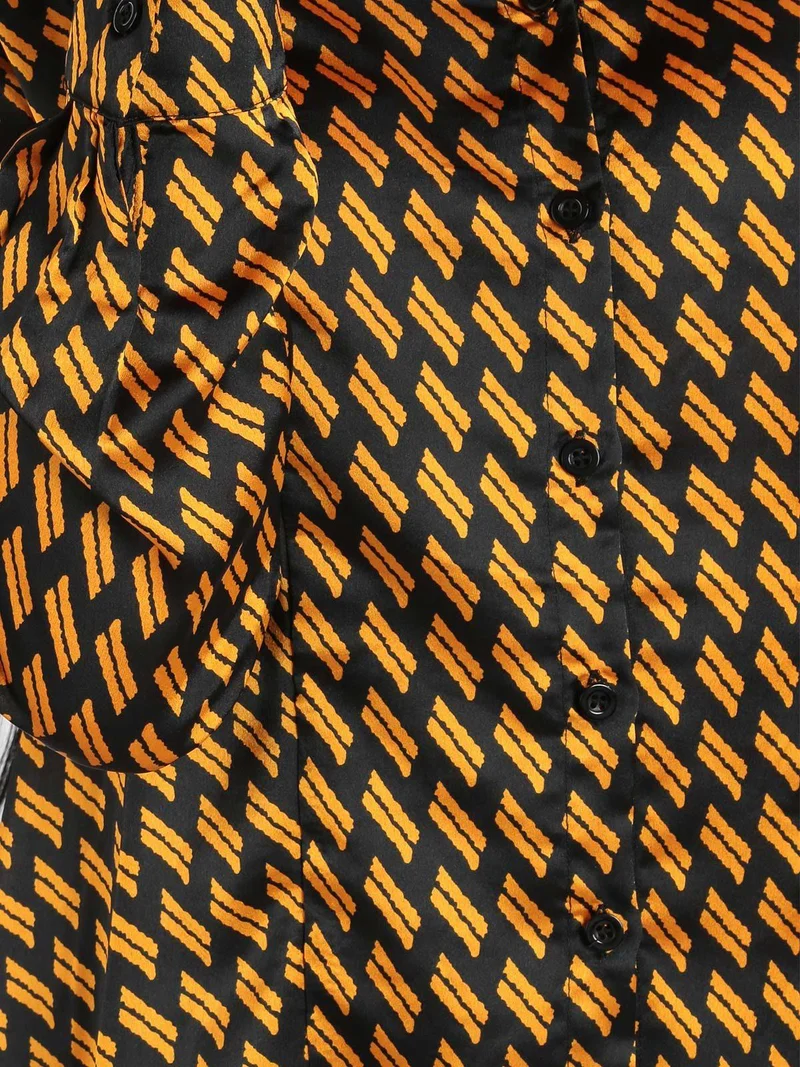 Camicia donna a fantasia - giallo