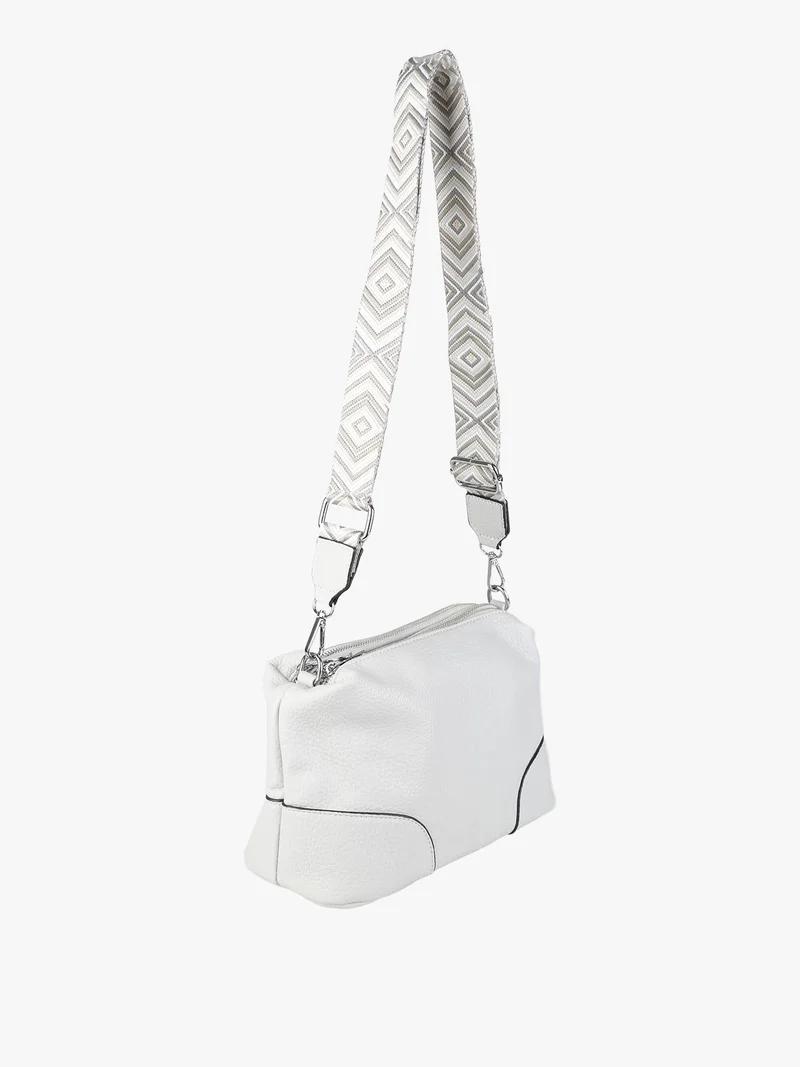 Borsa a tracolla da donna in ecopelle - grigio