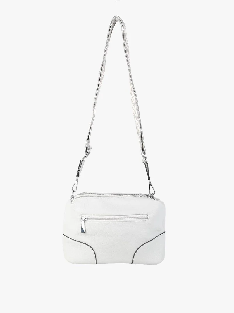 Borsa a tracolla da donna in ecopelle - grigio