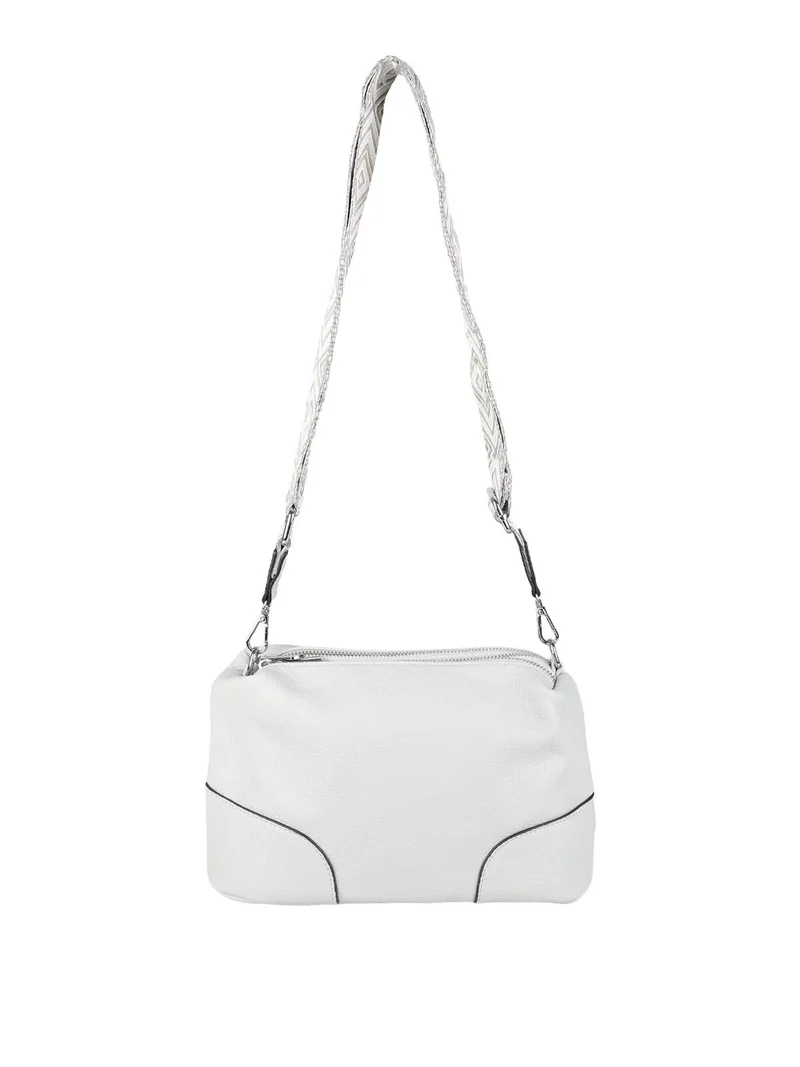 Borsa a tracolla da donna in ecopelle - grigio