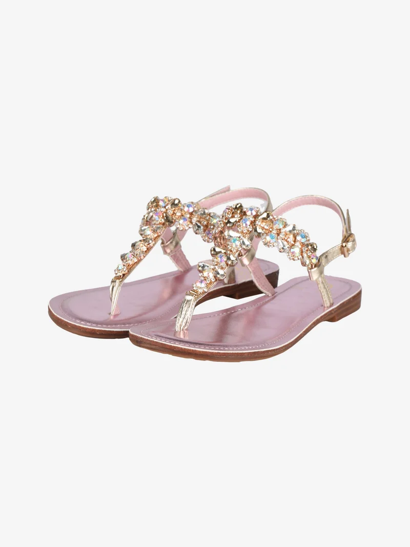 Sandali infradito donna gioiello - rosa