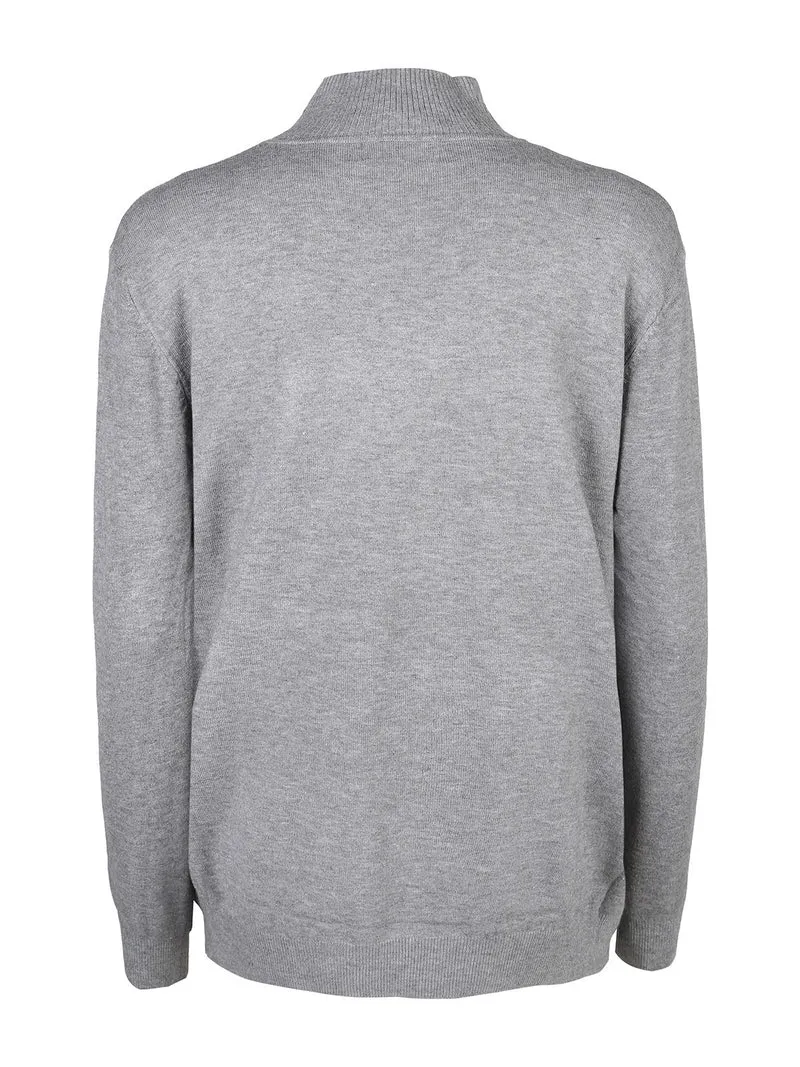 Maglia donna a lupetto - grigio