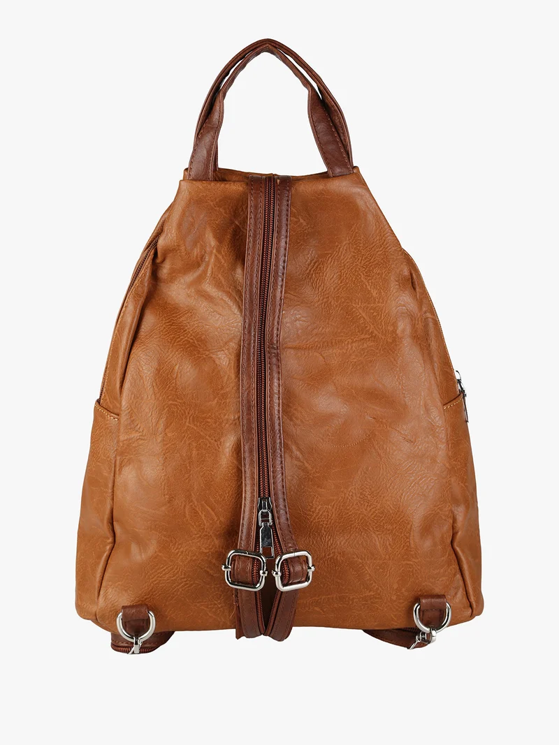 Zaino in ecopelle da donna - marrone