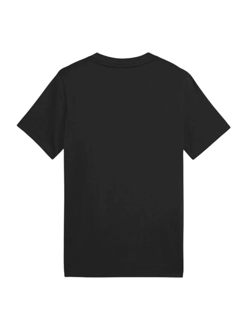 ESS + TEXTURED FOIL BIG LOGO T-shirt da ragazza - nero