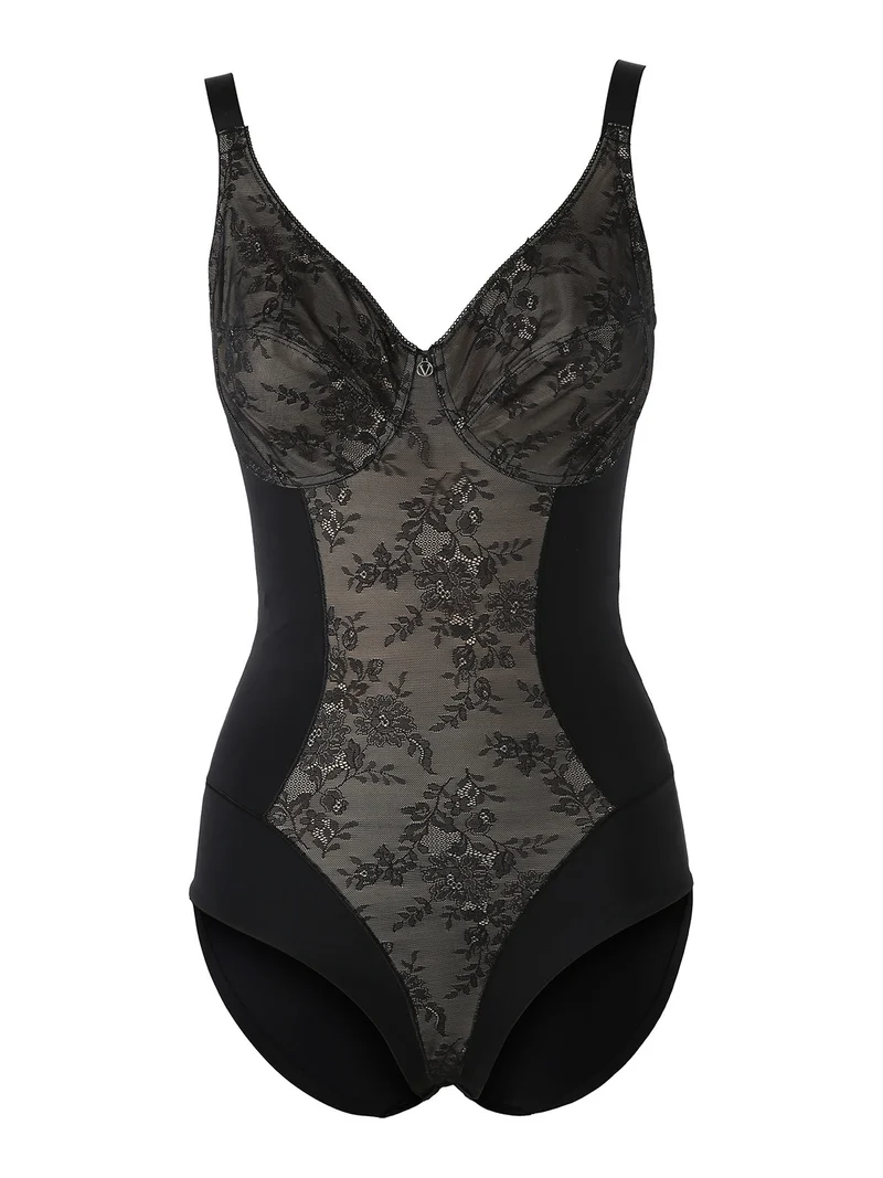 DR40C Body francese donna senza ferretto coppa C - nero