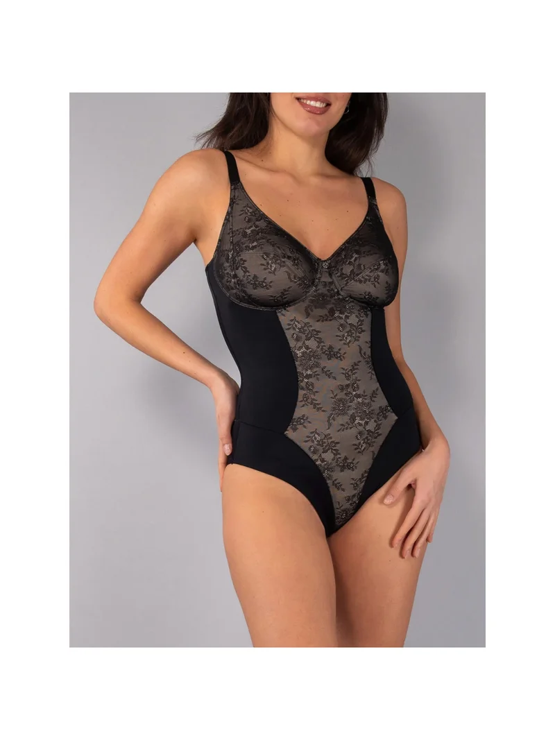 DR40C Body francese donna senza ferretto coppa C - nero