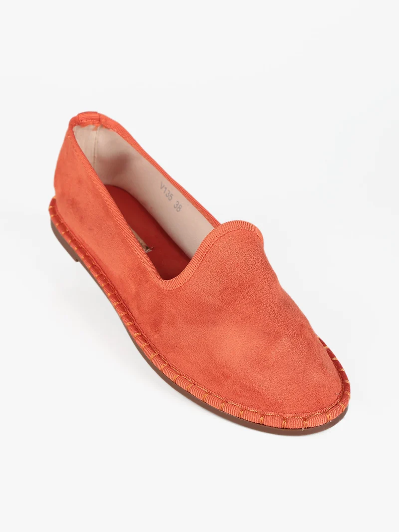 Espadrillas scamosciate donna - arancione