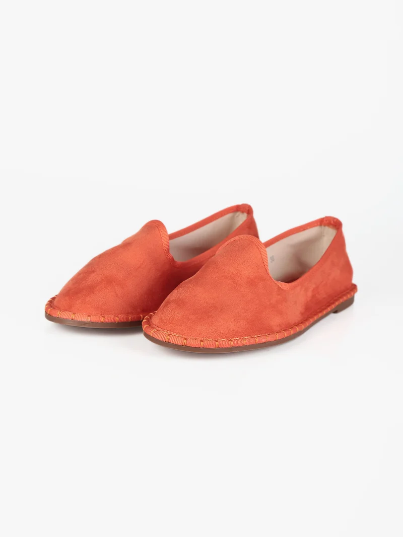 Espadrillas scamosciate donna - arancione