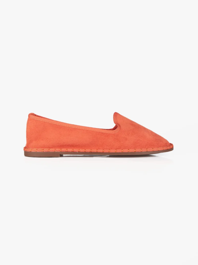 Espadrillas scamosciate donna - arancione