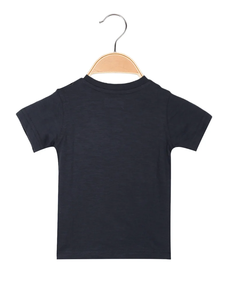 T-shirt manica corta neonato - blu scuro