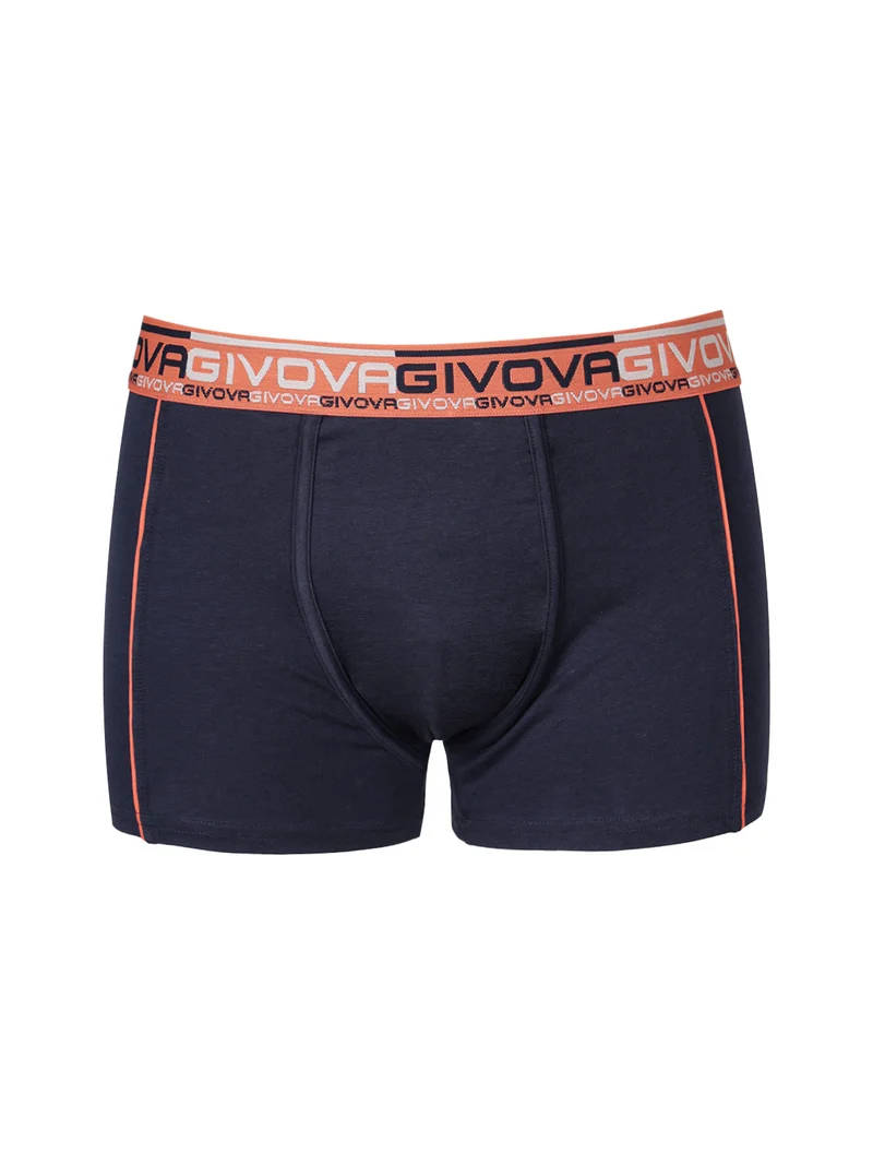 Boxer uomo in cotone bielastico - blu scuro