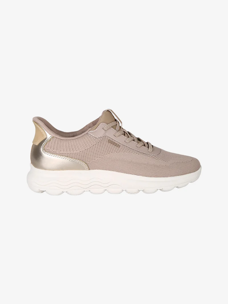 D SPHERICA PLUS Sneakers donna con lacci elastici - taupe