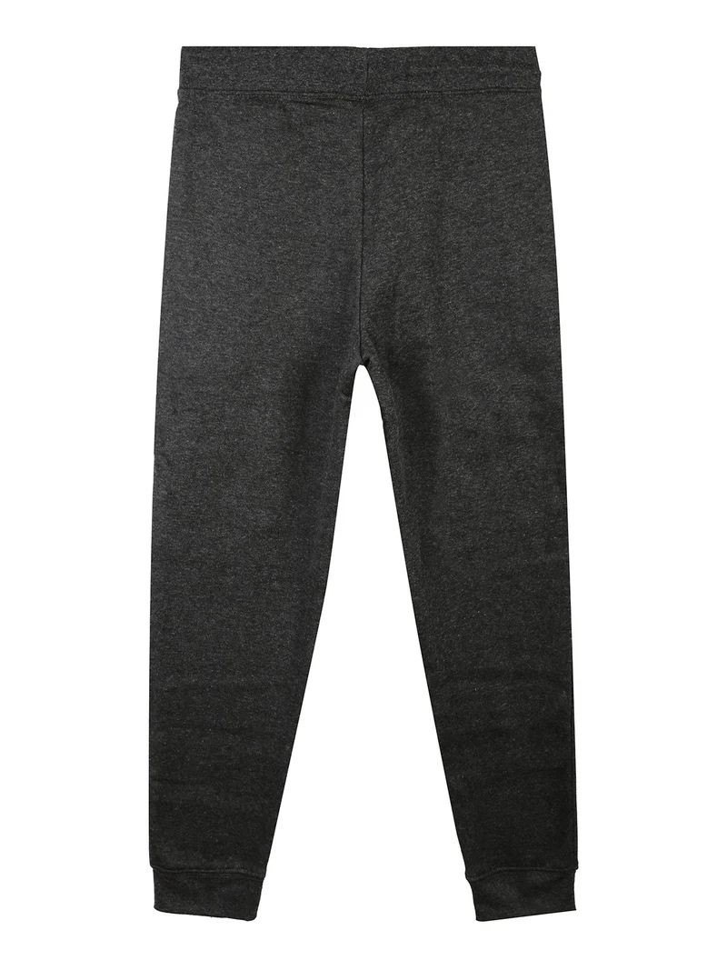 Pantaloni sportivi da bambina felpati - grigio scuro