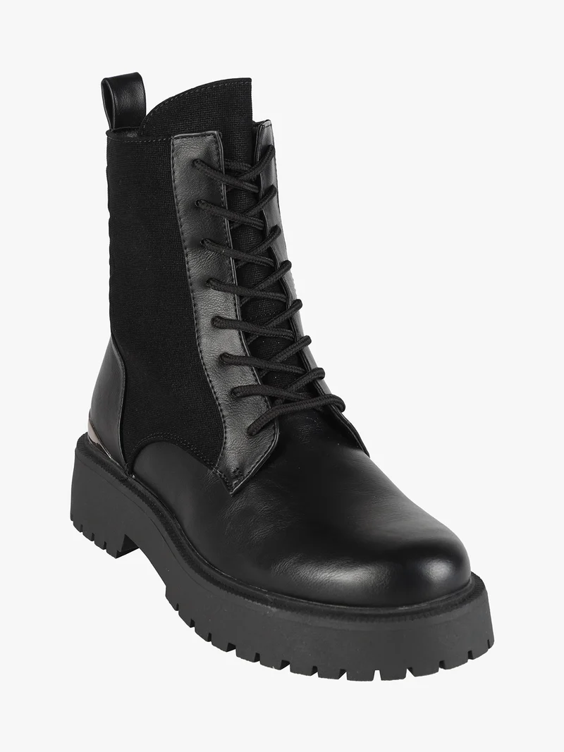Anfibi donna con platfom - nero