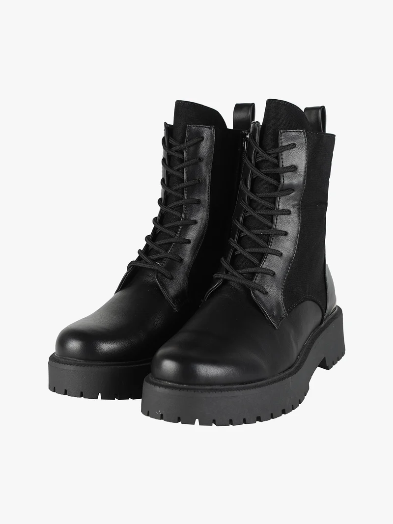 Anfibi donna con platfom - nero