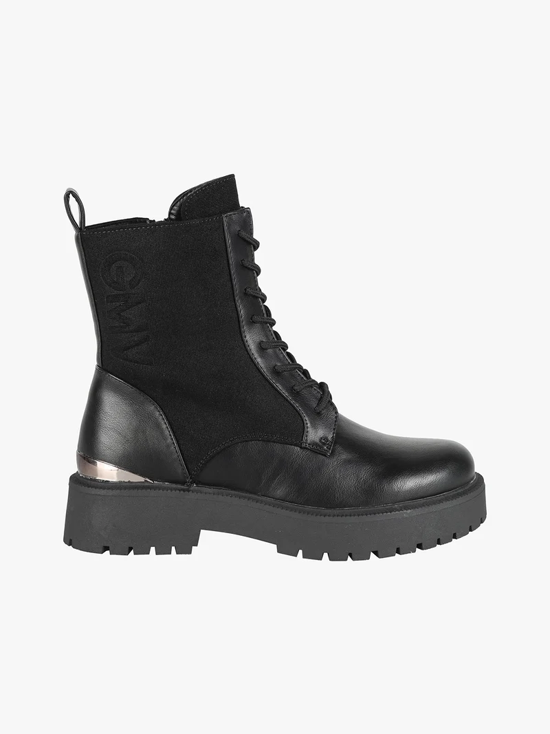 Anfibi donna con platfom - nero