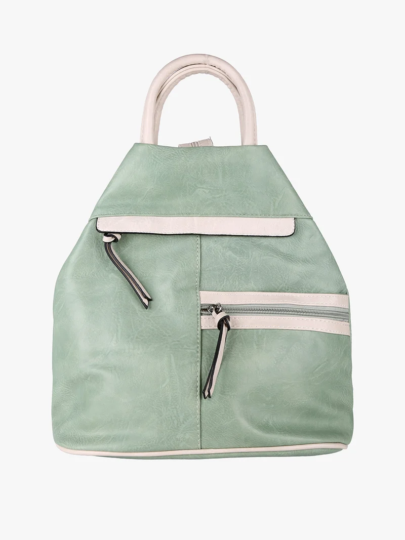 Zaino donna in ecopelle - acqua marina