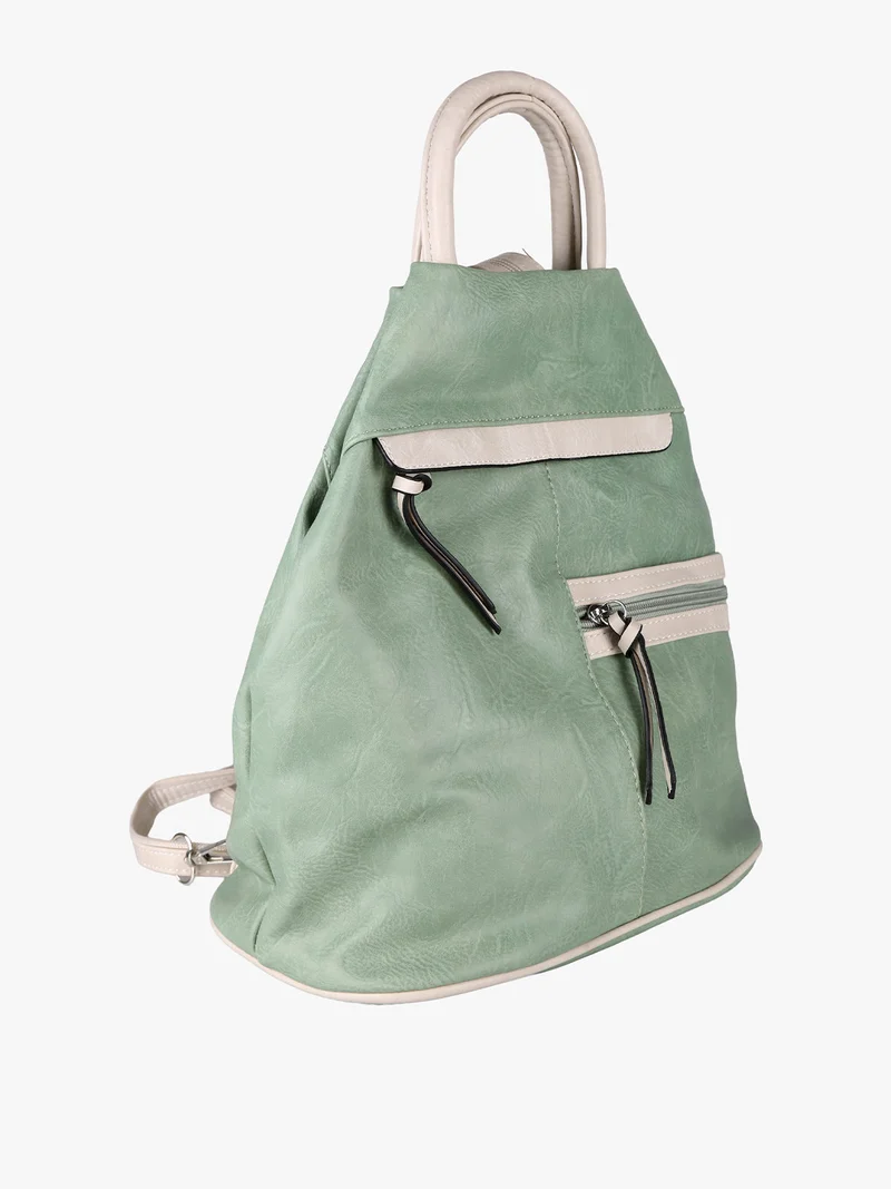 Zaino donna in ecopelle - acqua marina