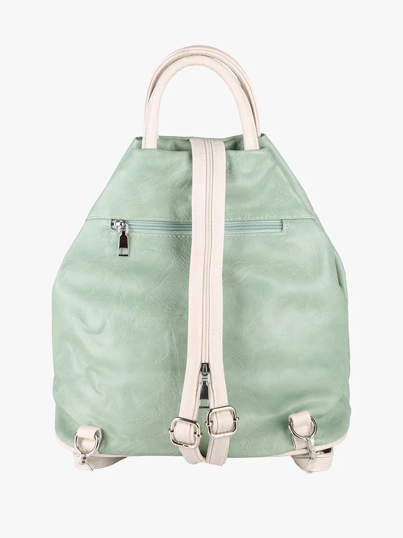 Zaino donna in ecopelle - acqua marina