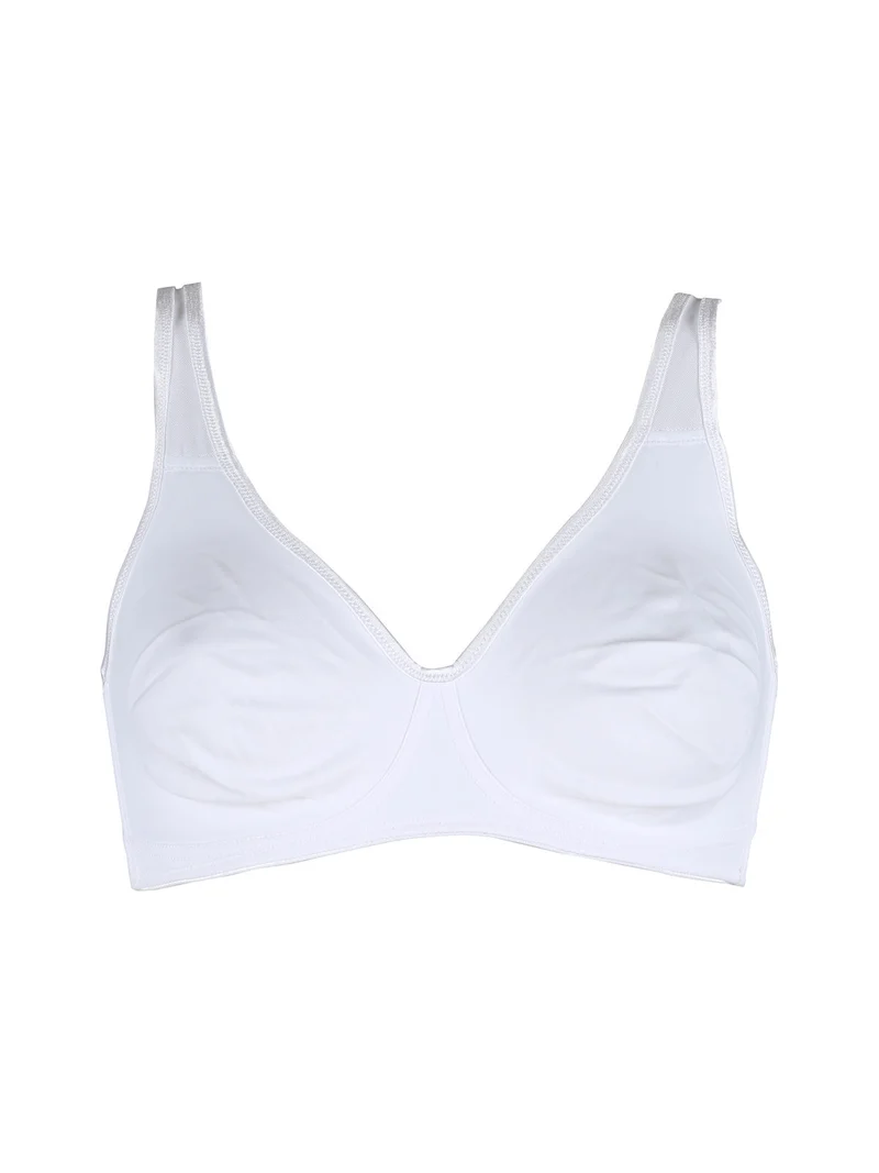 NEW STILE Reggiseno sfoderato senza ferretto coppa C - bianco