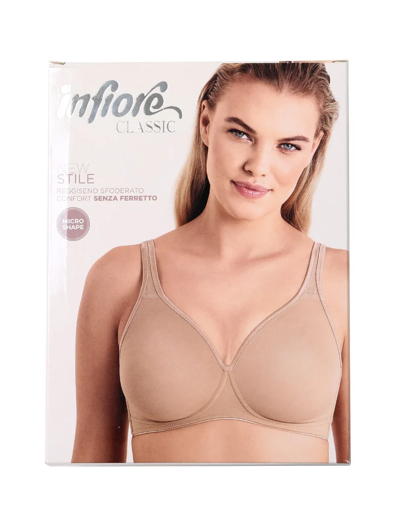 NEW STILE Reggiseno sfoderato senza ferretto coppa C - bianco