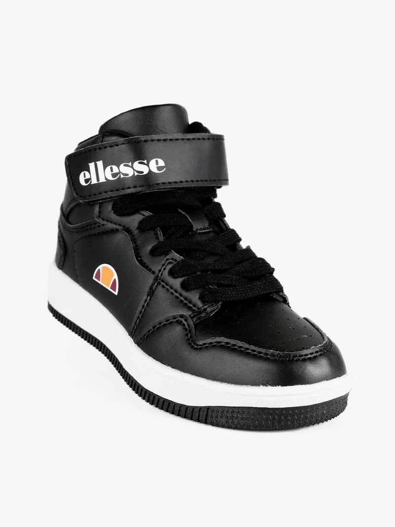 Sneakers alte con strappo in ecopelle - nero