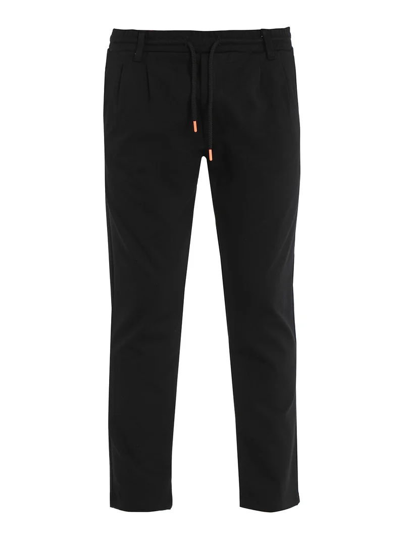 Pantaloni da uomo con coulisse - nero