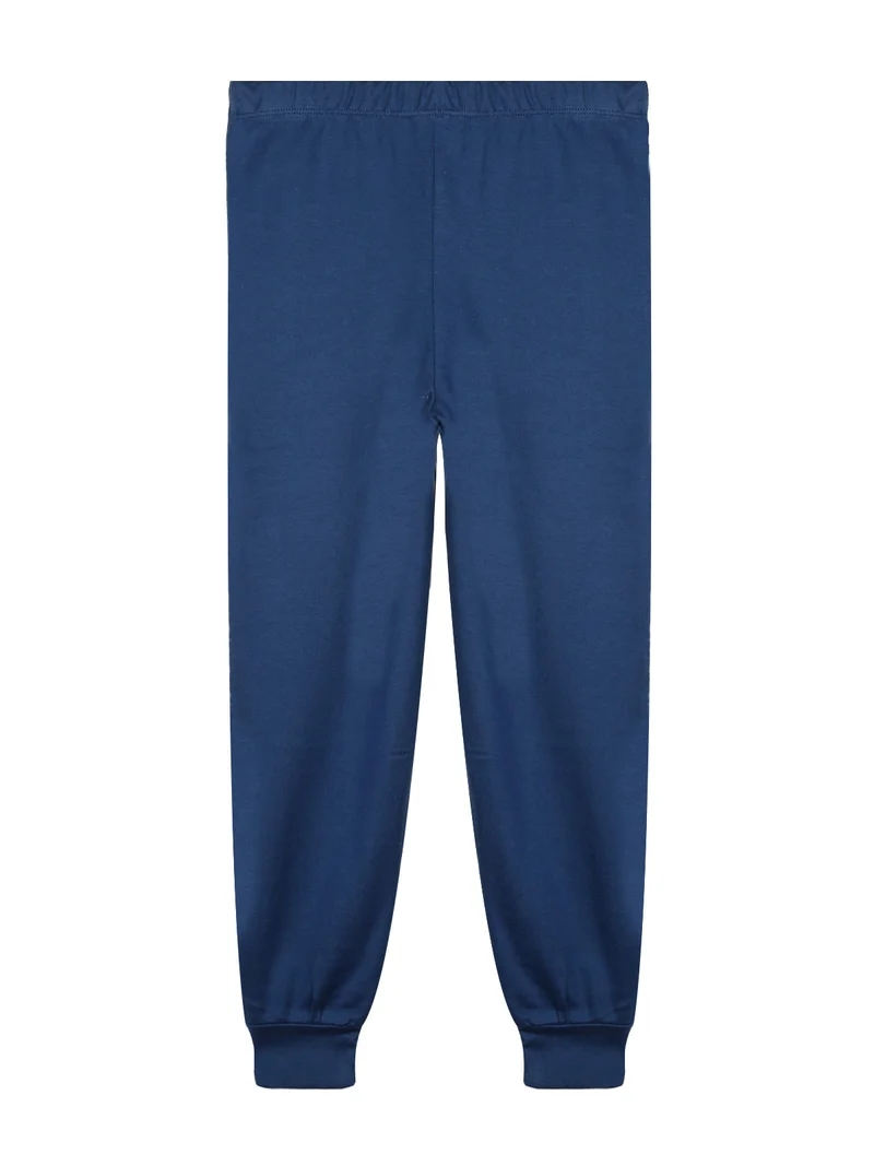 Pigiama lungo in caldo cotone da bambino con stampe - grigio