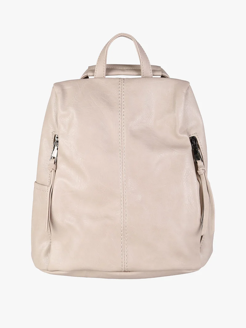 Zaino in ecopelle da donna - apricot - albicocca