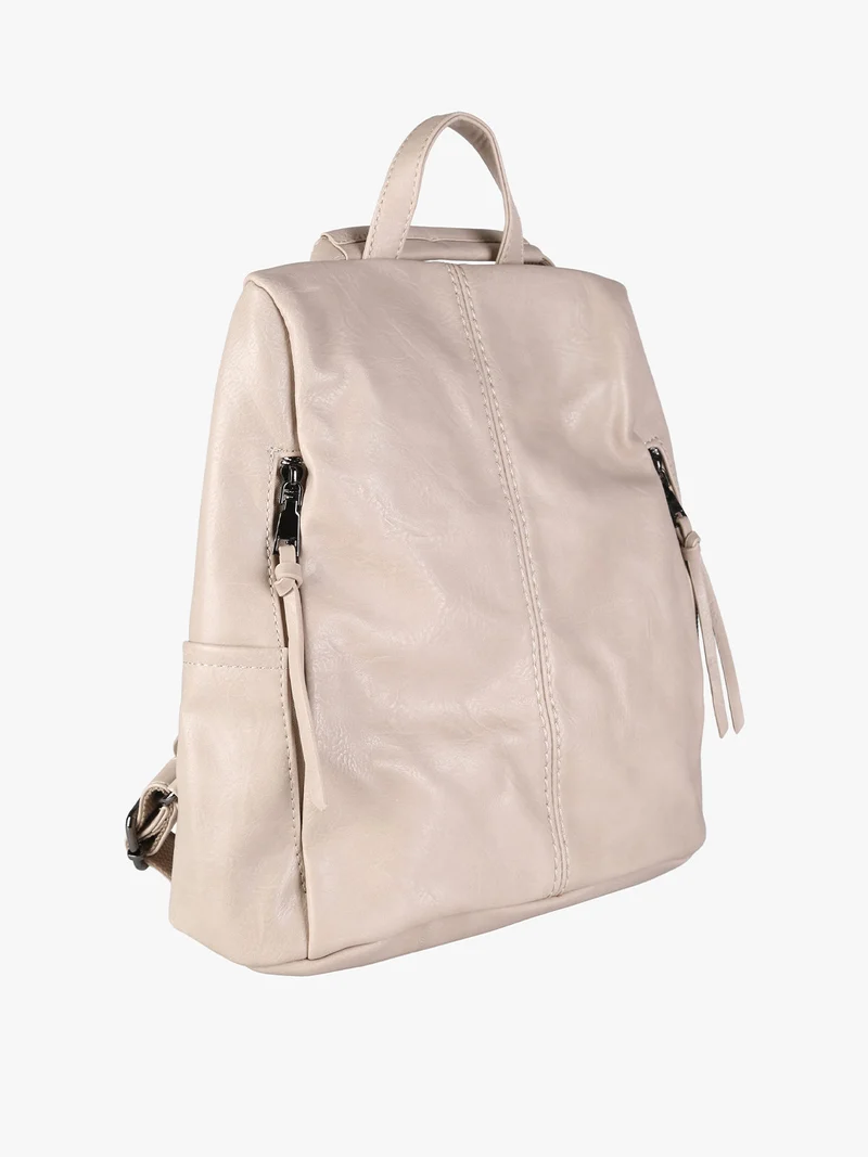 Zaino in ecopelle da donna - apricot - albicocca