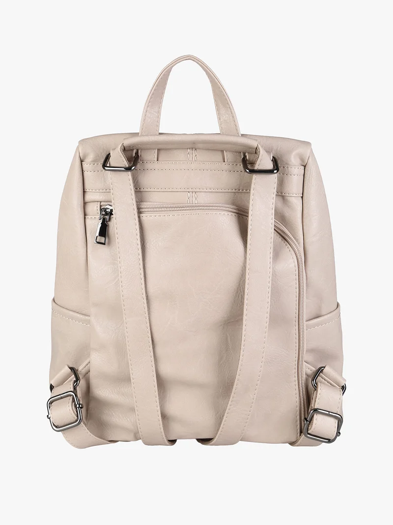 Zaino in ecopelle da donna - apricot - albicocca