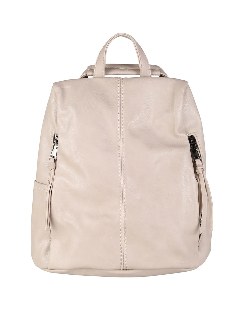 Zaino in ecopelle da donna - apricot - albicocca