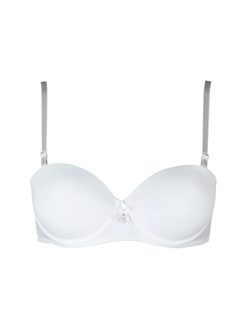 90132 Reggiseno a balconcino con ferretto coppa B - bianco