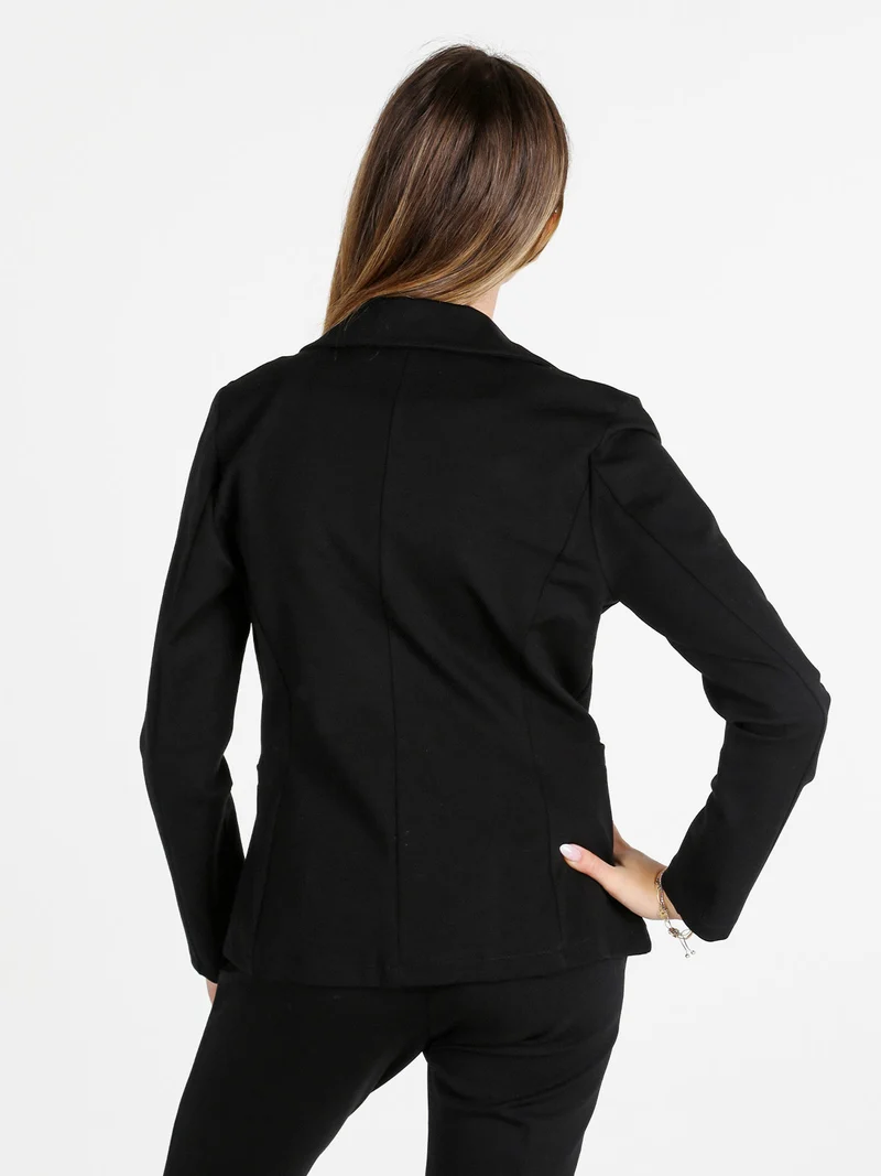 Blazer donna monobottone - nero