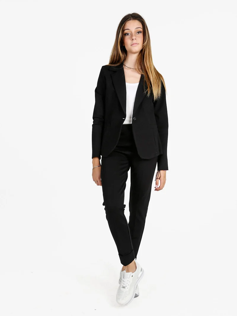 Blazer donna monobottone - nero