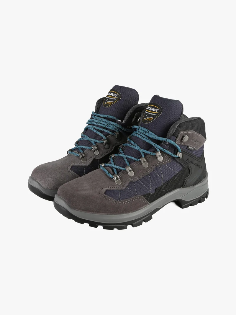 Scarponcini da trekking uomo in pelle - grigio scuro