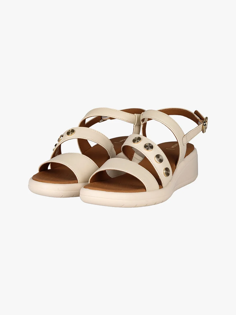 D MELICONIA F Sandali donna con zeppa - beige