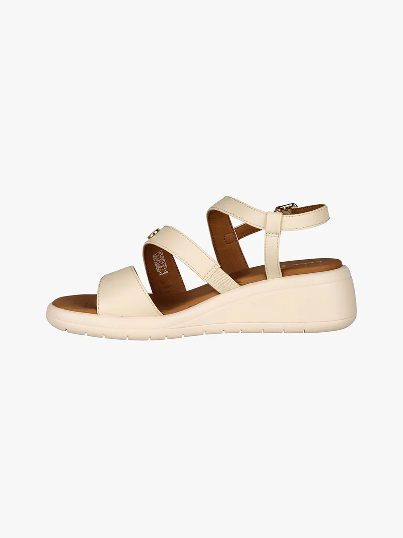D MELICONIA F Sandali donna con zeppa - beige